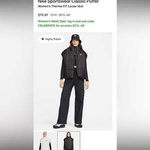 Nike puffer vest